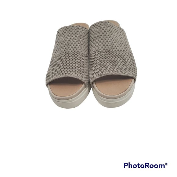 D'Scholls Women's Oyster Mesh Knit Sonia Open Toe Platform Slide Sandals Sz 7.5M - Picture 9 of 16